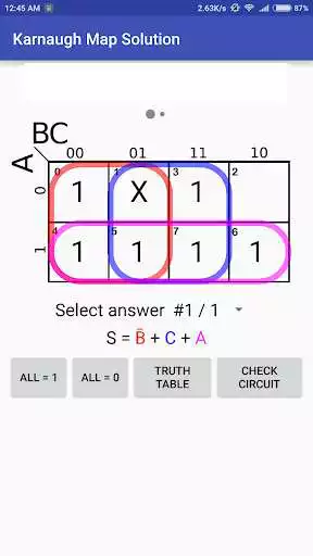 Play Karnaugh Kmap Solver (FREE)