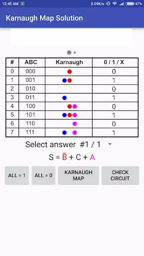 Play Karnaugh Kmap Solver (FREE)