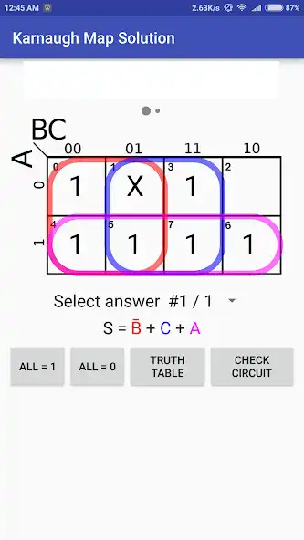 Play Karnaugh Kmap Solver  and enjoy Karnaugh Kmap Solver with UptoPlay