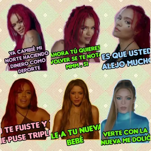 Play Karol G y Shakira stickers as an online game Karol G y Shakira stickers with UptoPlay