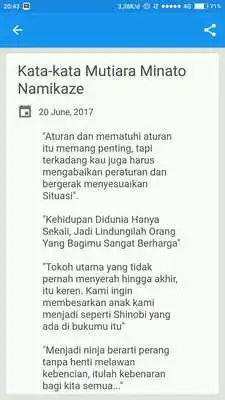 Play Kata Bijak Naruto  Perjuangan