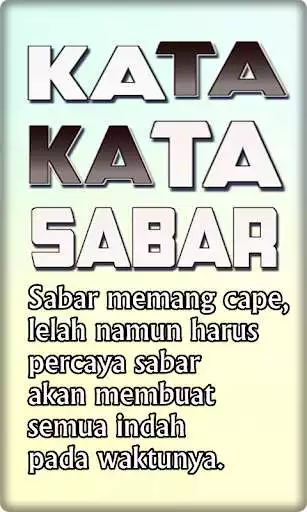 Play Kata Kata Sabar