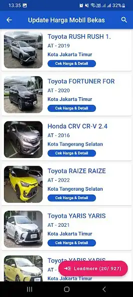 Play Katalog Mobil Bekas Indonesia as an online game Katalog Mobil Bekas Indonesia with UptoPlay