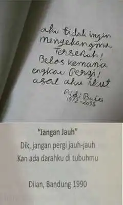 Play Kata Romantis Novel Dilan 1990