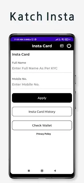 Play Katch InstaCard Registration  and enjoy Katch InstaCard Registration with UptoPlay