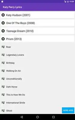 Play Katy Perry Lyrics - All Songs