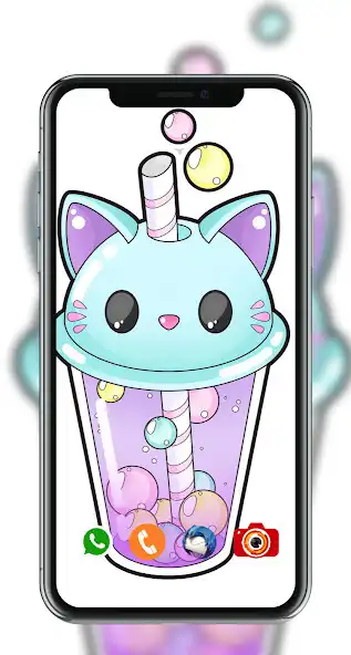 Play Kawaii Bubble Tea Wallpaper  and enjoy Kawaii Bubble Tea Wallpaper with UptoPlay