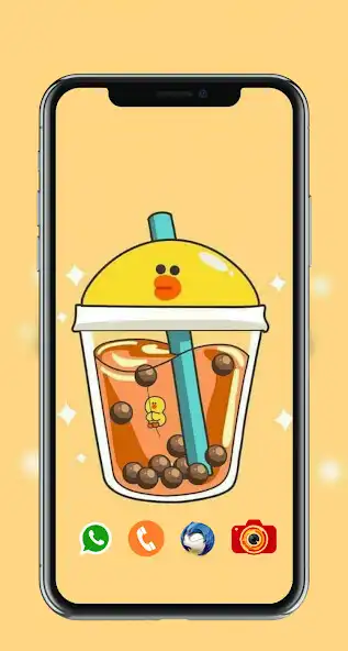 Play Kawaii Bubble Tea Wallpaper as an online game Kawaii Bubble Tea Wallpaper with UptoPlay