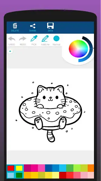 Play Kawaii Cat Coloring Book  and enjoy Kawaii Cat Coloring Book with UptoPlay
