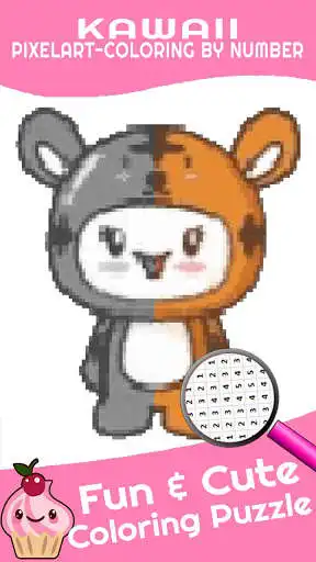 Play Kawaii Color By Number PixelArt Coloring  and enjoy Kawaii Color By Number PixelArt Coloring with UptoPlay