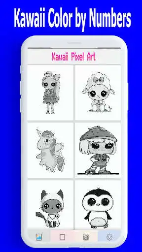 Play Kawaii Color by Number, pixel art game.  and enjoy Kawaii Color by Number, pixel art game. with UptoPlay