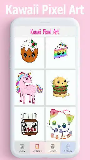 Play Kawaii Color by Number, pixel art game. as an online game Kawaii Color by Number, pixel art game. with UptoPlay
