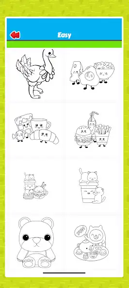 Play Kawaii Coloring Book Glitter as an online game Kawaii Coloring Book Glitter with UptoPlay