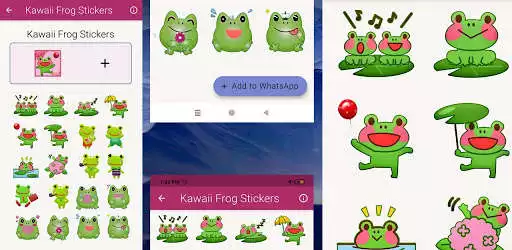 Play Kawaii Frog WAstickerapps as an online game Kawaii Frog WAstickerapps with UptoPlay
