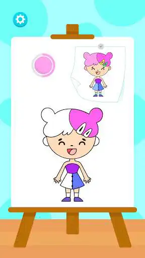 Play Kawaii Games: Kids Coloring Book & Puzzle as an online game Kawaii Games: Kids Coloring Book & Puzzle with UptoPlay
