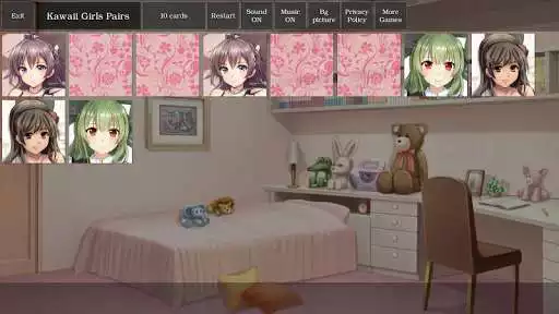 Play Kawaii Girls Pairs  and enjoy Kawaii Girls Pairs with UptoPlay