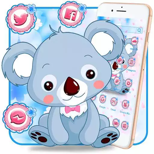 Play Kawaii Koala Themes HD Wallpapers 3D icons APK