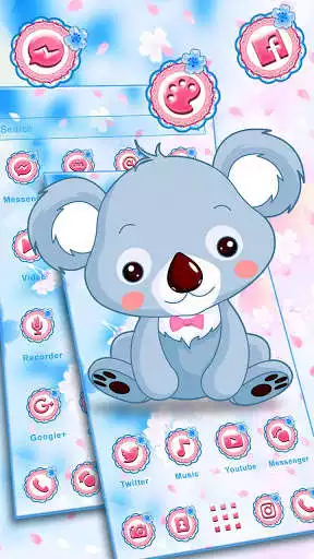 Play Kawaii Koala Themes HD Wallpapers 3D icons  and enjoy Kawaii Koala Themes HD Wallpapers 3D icons with UptoPlay