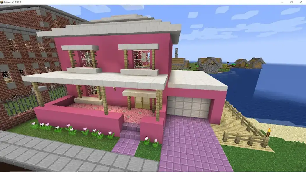 Play Kawaii pink houses for mcpe as an online game Kawaii pink houses for mcpe with UptoPlay
