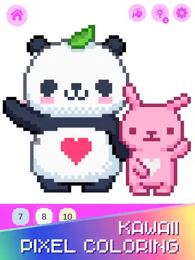 Play Kawaii Pixel Coloring Book  and enjoy Kawaii Pixel Coloring Book with UptoPlay