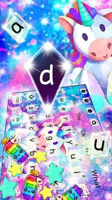 Play Kawaii Unicorn Gravity Keyboard