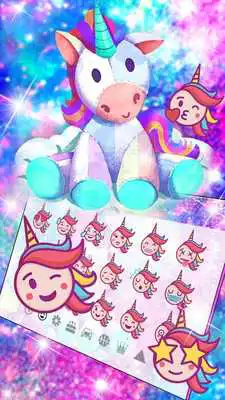 Play Kawaii Unicorn Gravity Keyboard