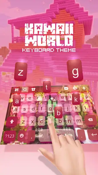 Play Kawaii World Pink Keyboard as an online game Kawaii World Pink Keyboard with UptoPlay