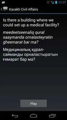Play Kazakh Civil Affairs Phrases