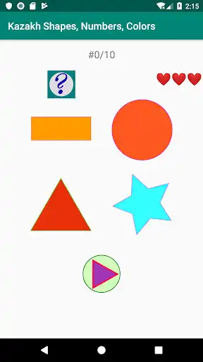 Play Kazakh Shapes, Numbers and Color as an online game Kazakh Shapes, Numbers and Color with UptoPlay