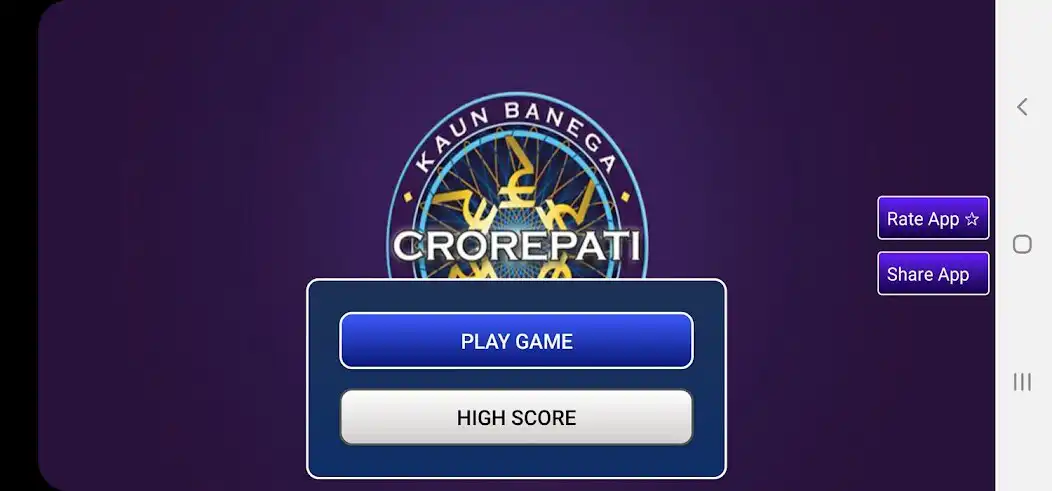 Play KBC Quiz 2022 in Hindi  and enjoy KBC Quiz 2022 in Hindi with UptoPlay