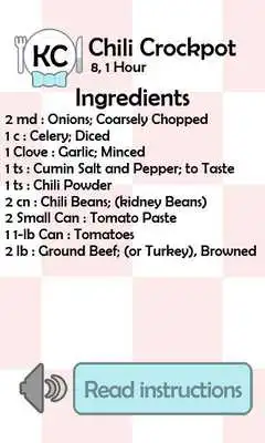 Play KC Chilli Crockpot