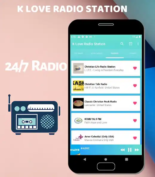 Play K Christian Radio APP as an online game K Christian Radio APP with UptoPlay