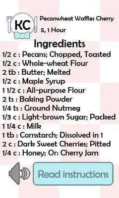 Play KC Pecanwheat Waffles Cherry