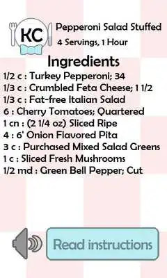 Play KC Pepperoni Salad Stuffed