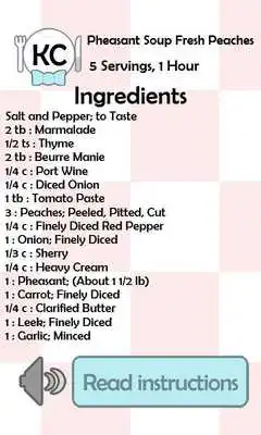 Play KC Pheasant Soup Fresh Peaches