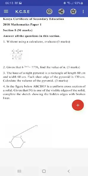 Play KCSE Mathematics Past Papers as an online game KCSE Mathematics Past Papers with UptoPlay