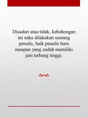 Play Kebohongan Penulis