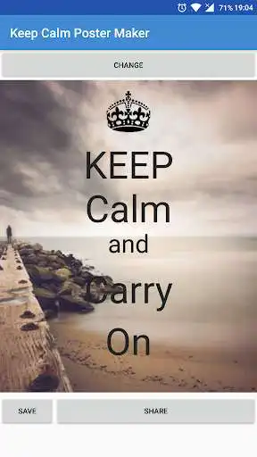 Play Keep Calm Poster Maker