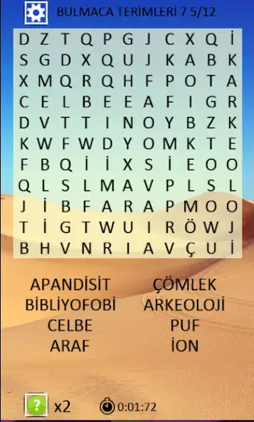Play Kelime Bulmaca Oyunu : Gizli Bulmaca Terimleri as an online game Kelime Bulmaca Oyunu : Gizli Bulmaca Terimleri with UptoPlay