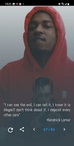Play Kendrick Lamar Quotes, Lyrics  and enjoy Kendrick Lamar Quotes, Lyrics with UptoPlay