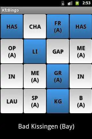Play Kennzeichen Bingo  and enjoy Kennzeichen Bingo with UptoPlay