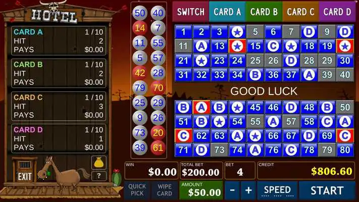 Play Keno 4 MultiCard- Western Play Keno 4 MultiCard- Western