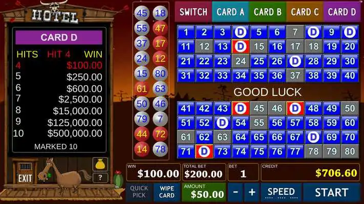 Play Keno 4 MultiCard- Western Play Keno 4 MultiCard- Western