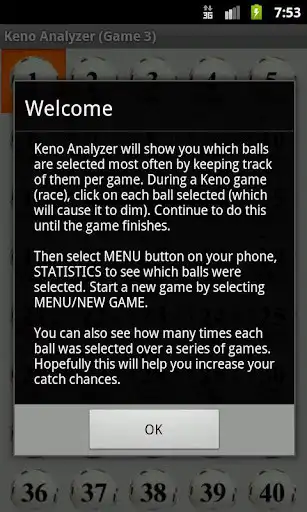 Play Keno Analyzer (LITE)  and enjoy Keno Analyzer (LITE) with UptoPlay