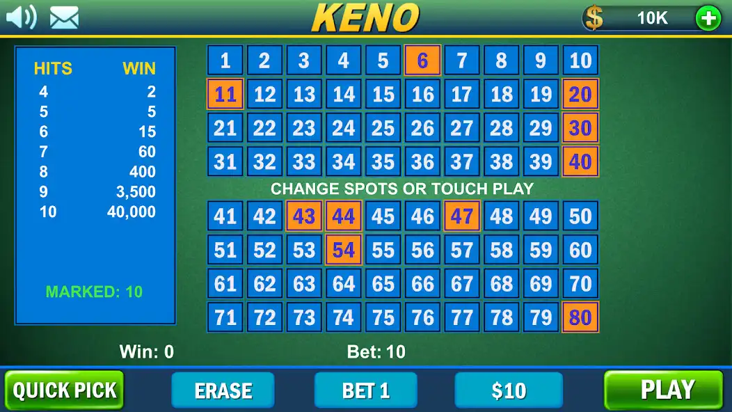 Play Keno Keno!!  and enjoy Keno Keno!! with UptoPlay