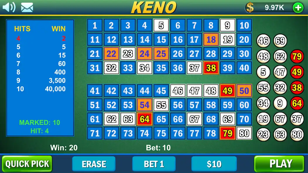 Play Keno Keno!! as an online game Keno Keno!! with UptoPlay
