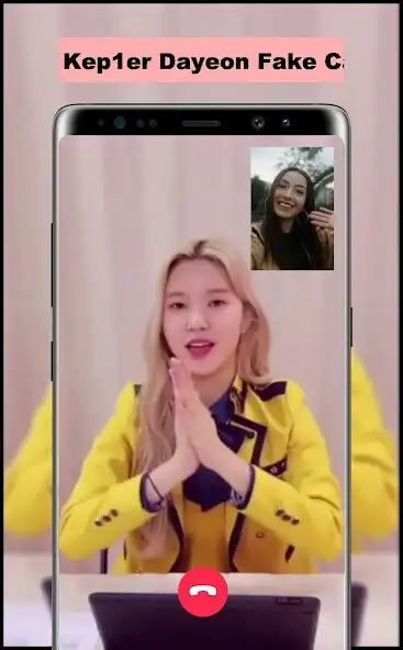 Play Kep1er Dayeon Fake Call as an online game Kep1er Dayeon Fake Call with UptoPlay