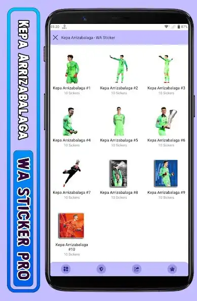Play Kepa Arrizabalaga - WA Sticker  and enjoy Kepa Arrizabalaga - WA Sticker with UptoPlay