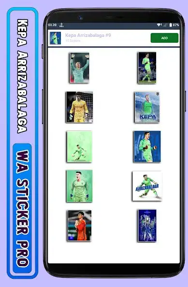 Play Kepa Arrizabalaga - WA Sticker as an online game Kepa Arrizabalaga - WA Sticker with UptoPlay