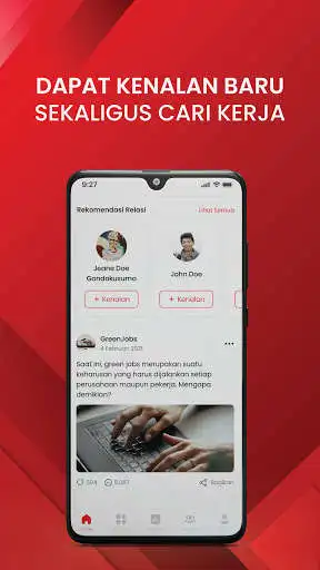 Play Kerjaholic - Find Jobs  Meet New Relations  and enjoy Kerjaholic - Find Jobs  Meet New Relations with UptoPlay